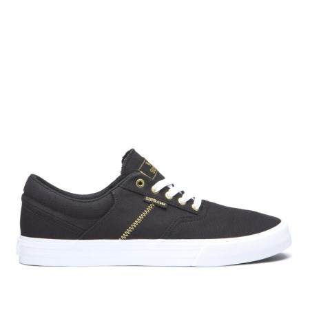 Supra Cobalt Mens Low Tops Shoes Black UK 96TSG